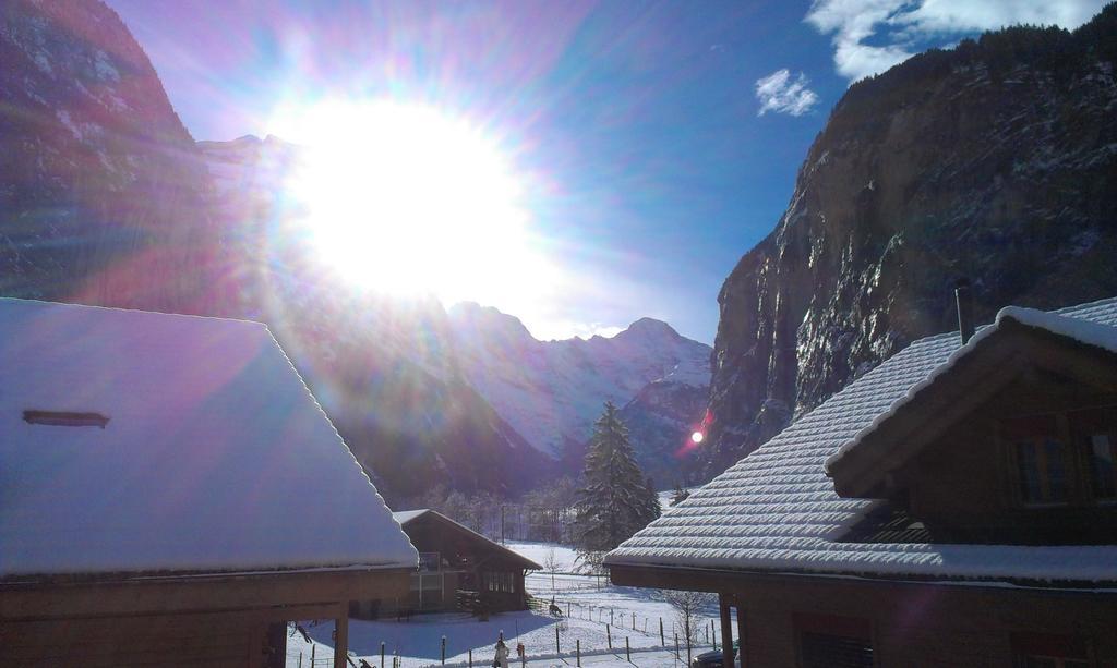 Luxury Penthouse Apartment Lauterbrunnen Buitenkant foto